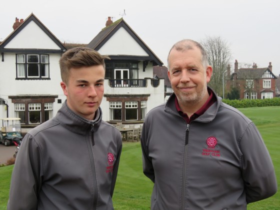 Trentham apprentice Reece Tomalin alongside Ed Stant