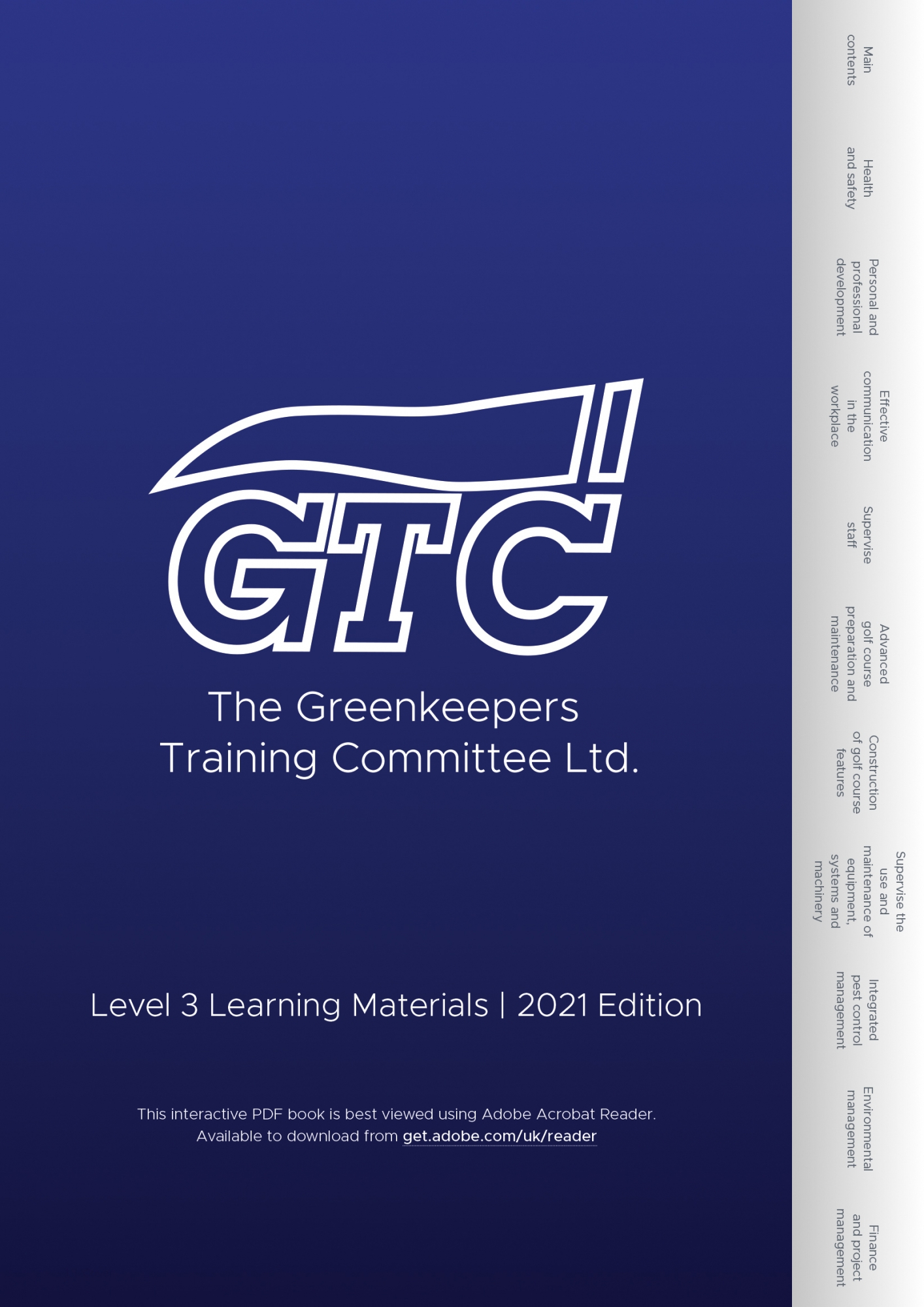 GTC Level 3 Learning Materials front cover